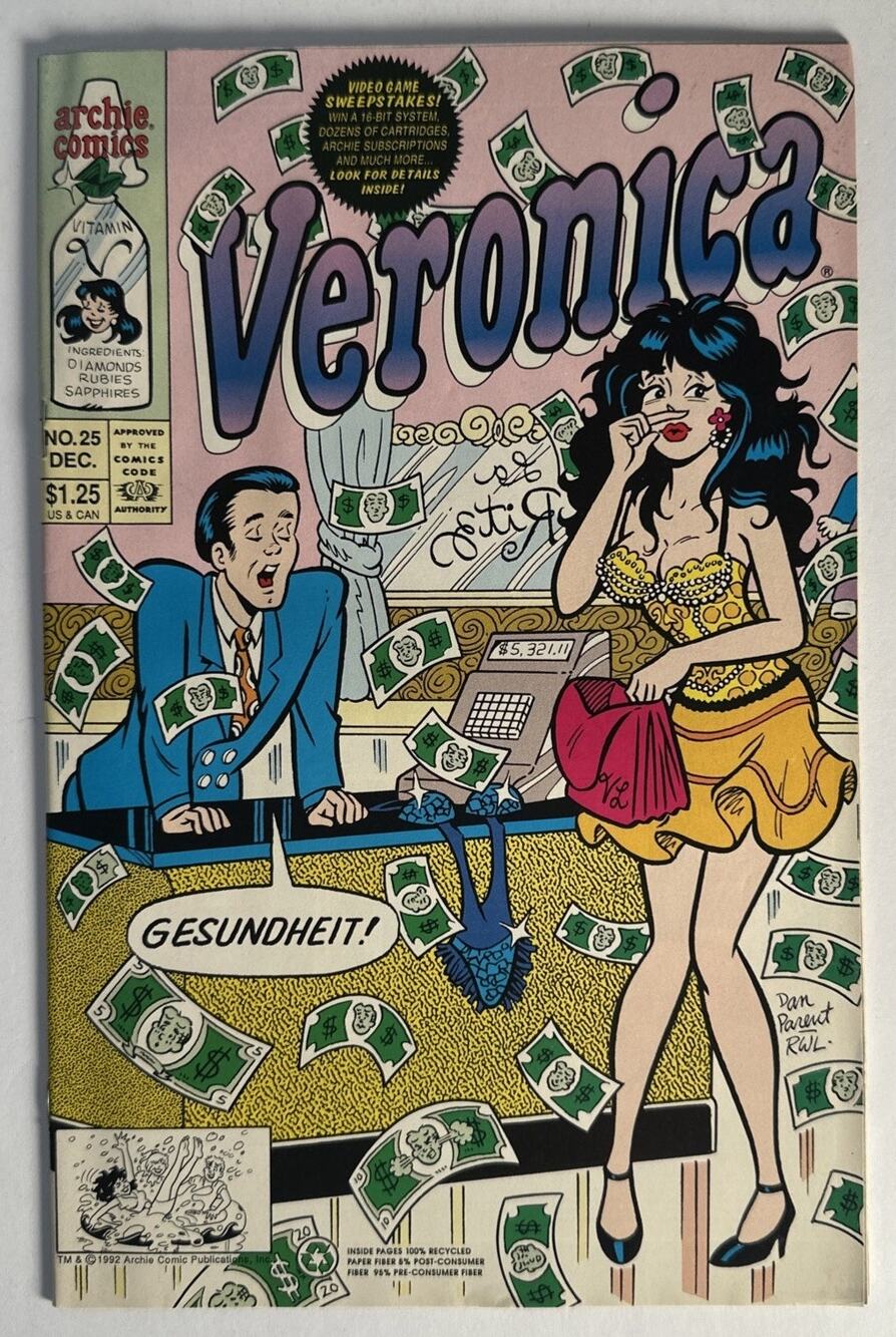 Veronica #25 Direct Market Edition 1992 Archie Comic NM